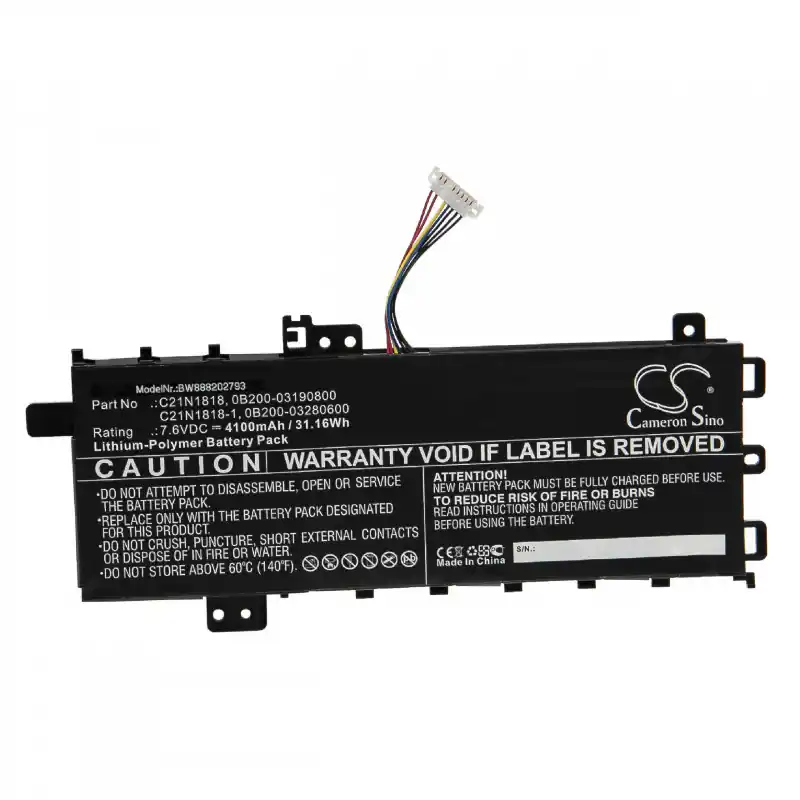 Batteria per Asus VivoBook 14 X412 / X412D / X412F, C21N1818-1, 4100 mAh