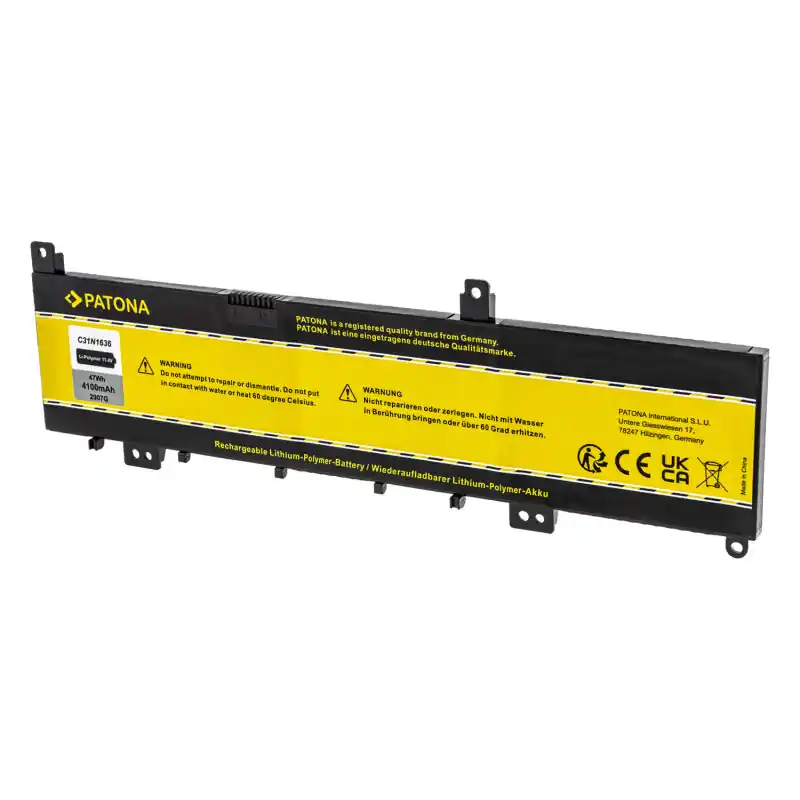Batteria per Asus VivoBook Pro 15, C31N1636, 4100 mAh