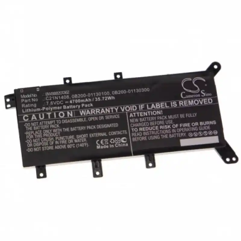 Batteria per Asus X555 / F555 / C21N1408, 4700 mAh