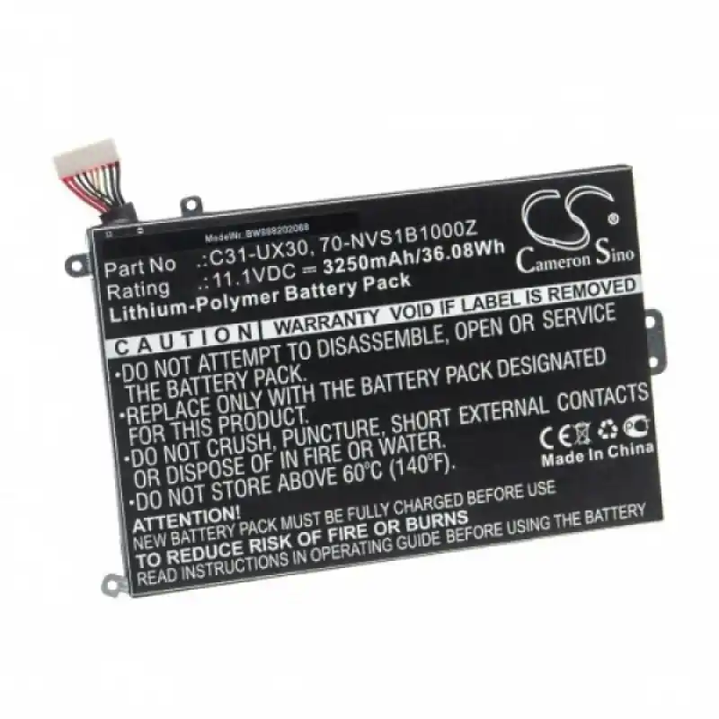 Batteria per Asus Zenbook UX30 / UX30KA / UX30KU, C31UX30, 3250 mAh