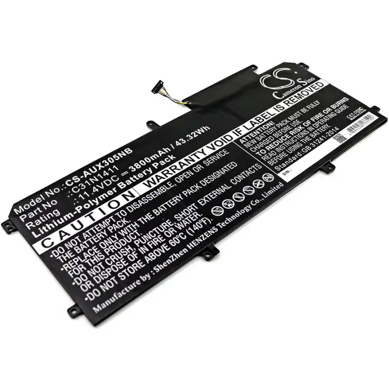 Batteria per Asus Zenbook UX305F / UX305C / UX305CA, C31N1411, 3800 mAh