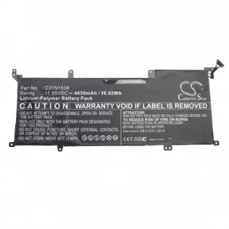 Batteria per Asus Zenbook UX305UA / UX305UAB, C31N1539, 4850 mAh