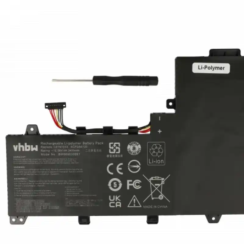 Batteria per Asus Zenbook UX560UX / UX560UQ, C41N1533, 3400 mAh