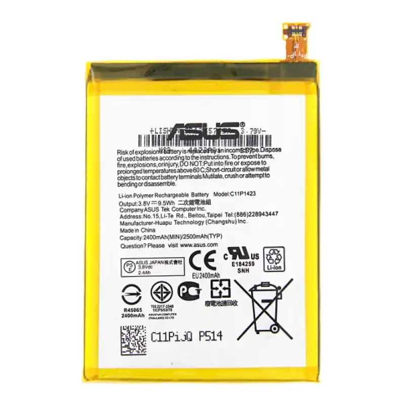 Batteria per Asus ZenFone 2 / ZenFone 2 E / ZE500CL / ZE550ML / ZE551ML, originale, 2500 mAh