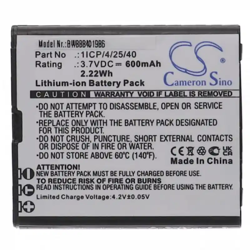 Batteria per Beafon SL495 / SL595, 600 mAh