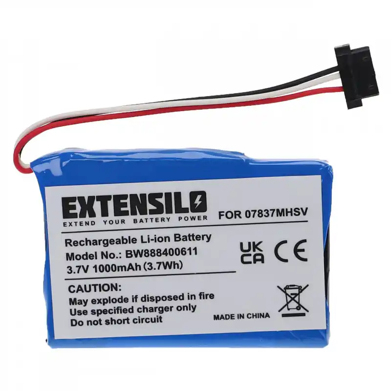 Batteria per Becker Traffic Assist 107 / Z200 / Z205, 1000 mAh