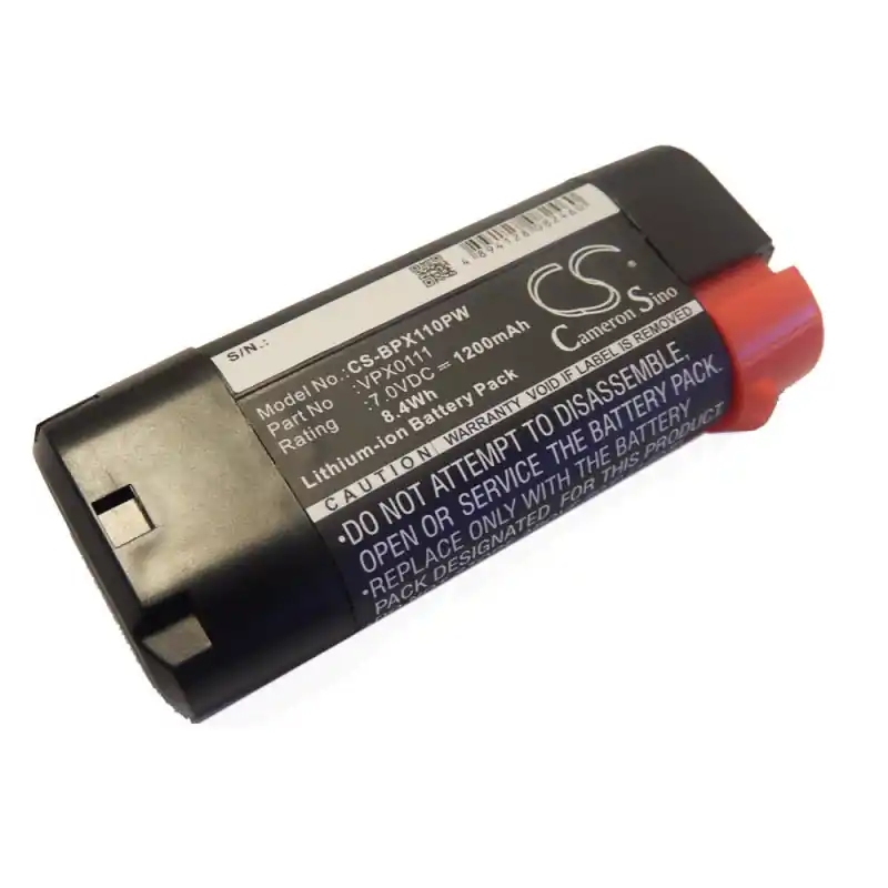 Batteria per Black & Decker VPX1101 / VPX1201 / VPX1301, 7 V, 1.2 Ah