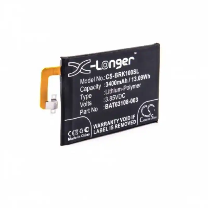 Batteria per Blackberry KEYone, 3400 mAh