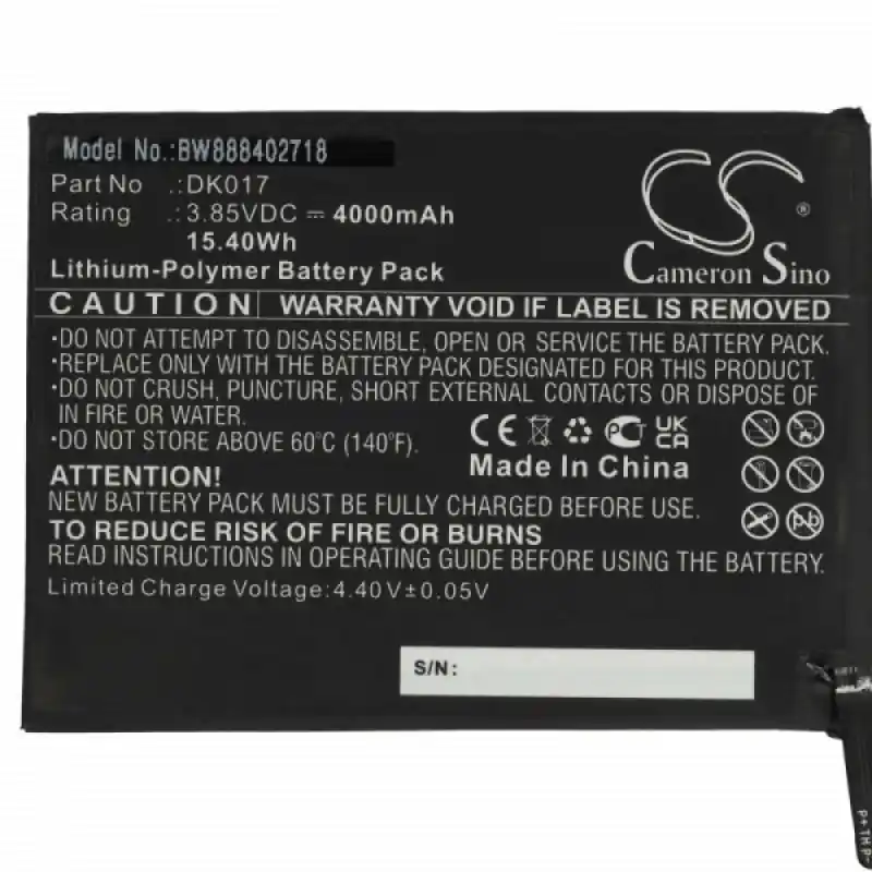 Batteria per Blackview A80 Pro, 4000 mAh