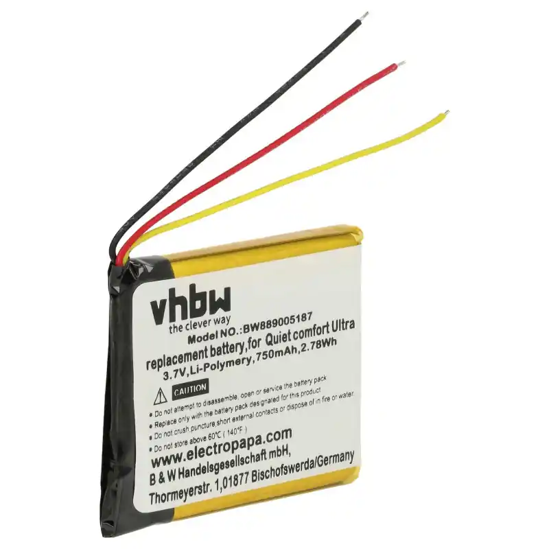 Batteria per Bose QuietComfort Ultra, 750 mAh