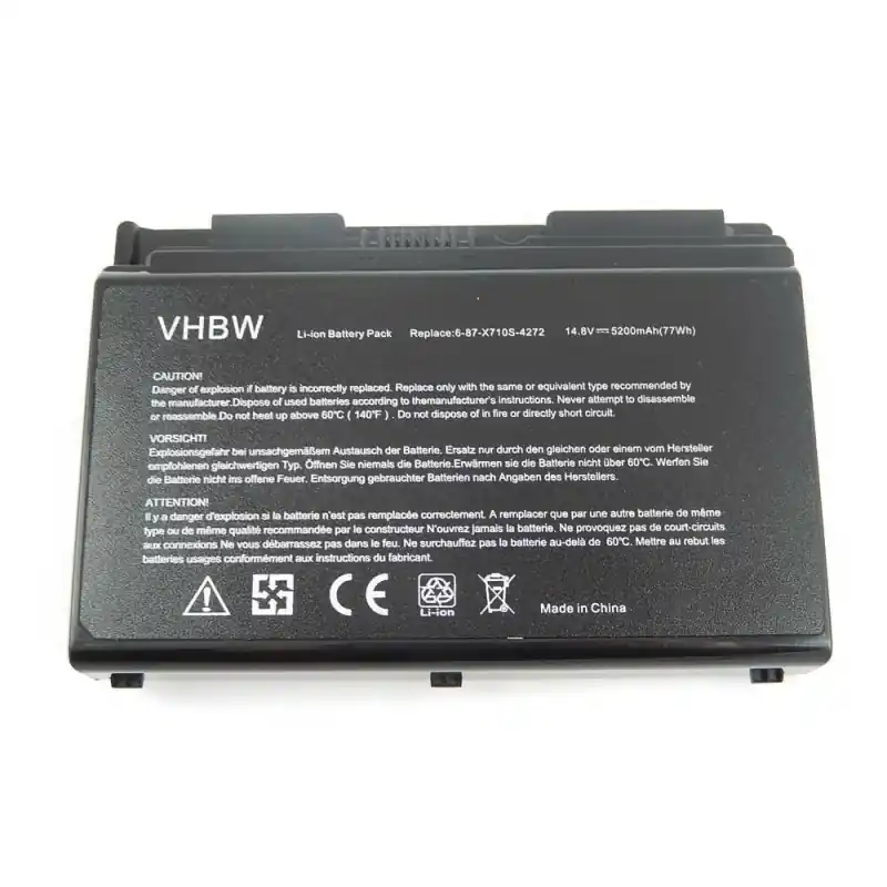 Batteria per Clevo X510 / X510S, 5200 mAh