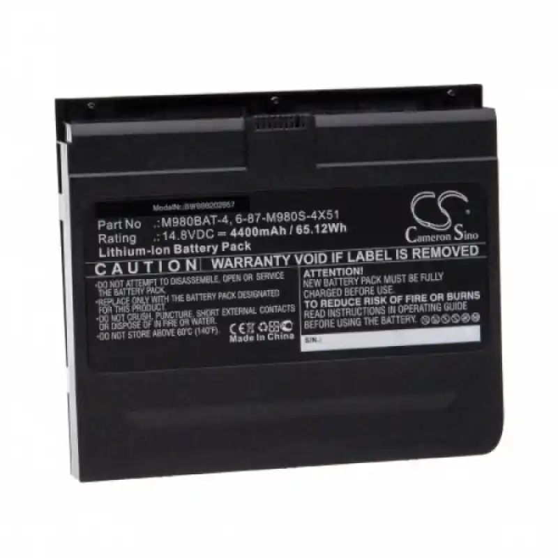 Batteria per Clevo X8100, 4400 mAh