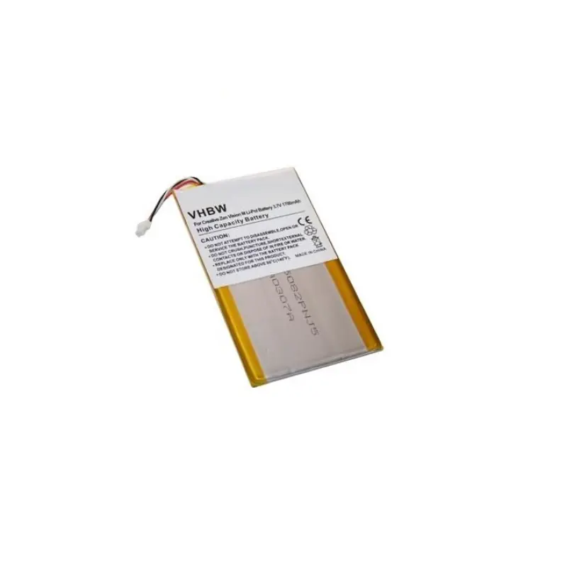 Batteria per Creative Labs Zen Vision M / Video, 1700 mAh