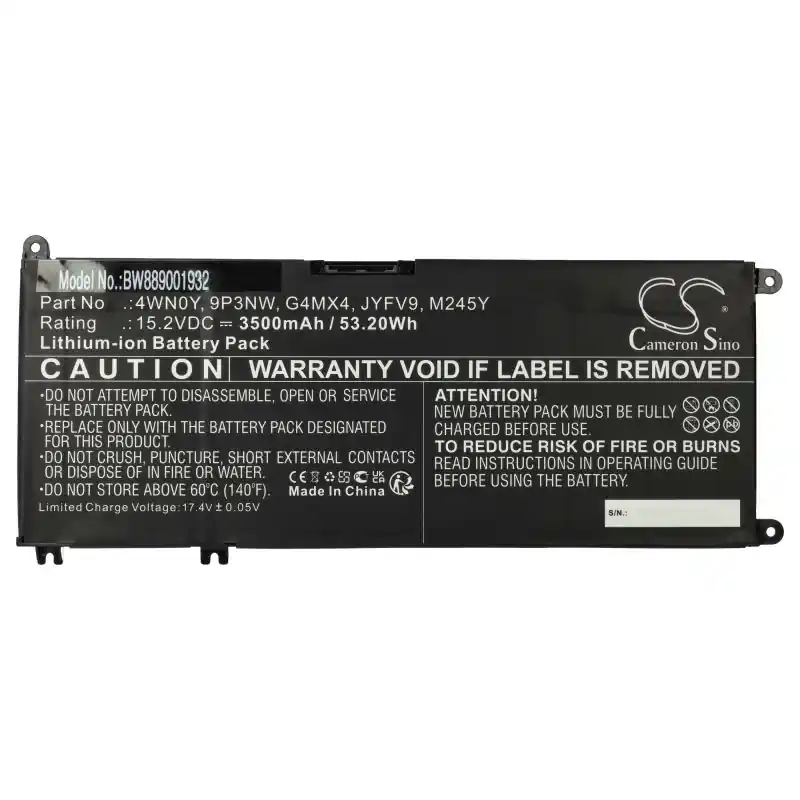 Batteria per Dell Inspiron 13-7353 / 13-7778 / 13-7779, 3500 mAh