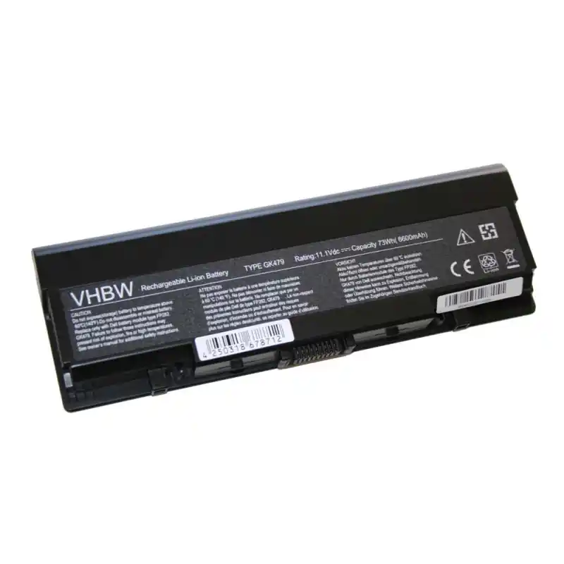 Batteria per Dell Inspiron 1520 / 1720 / Vostro 1500 / 1700, 6600 mAh