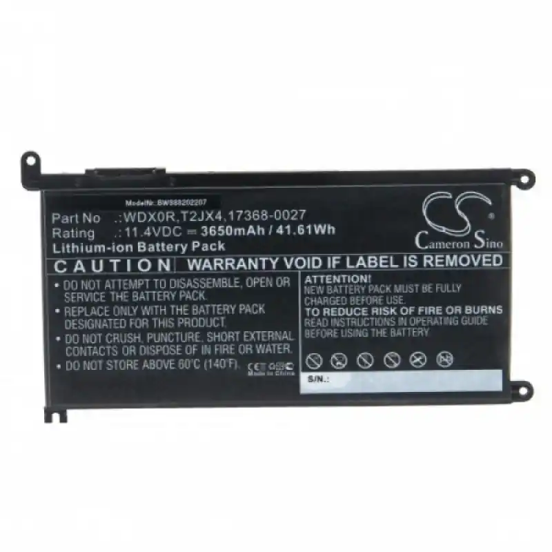 Batteria per Dell Inspiron 5378 / Latitude 3490, WDX0R, 3650 mAh