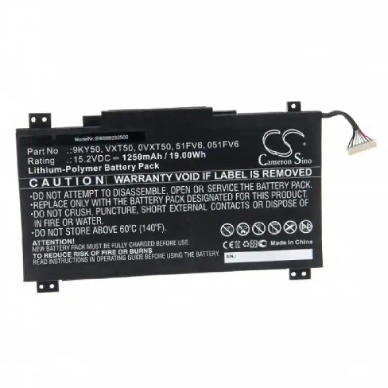 Batteria per Dell Latitude 10 STE2, 1250 mAh