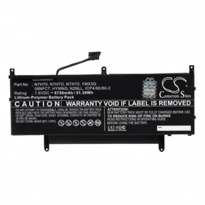 Batteria per Dell Latitude 15 9510, 6750 mAh