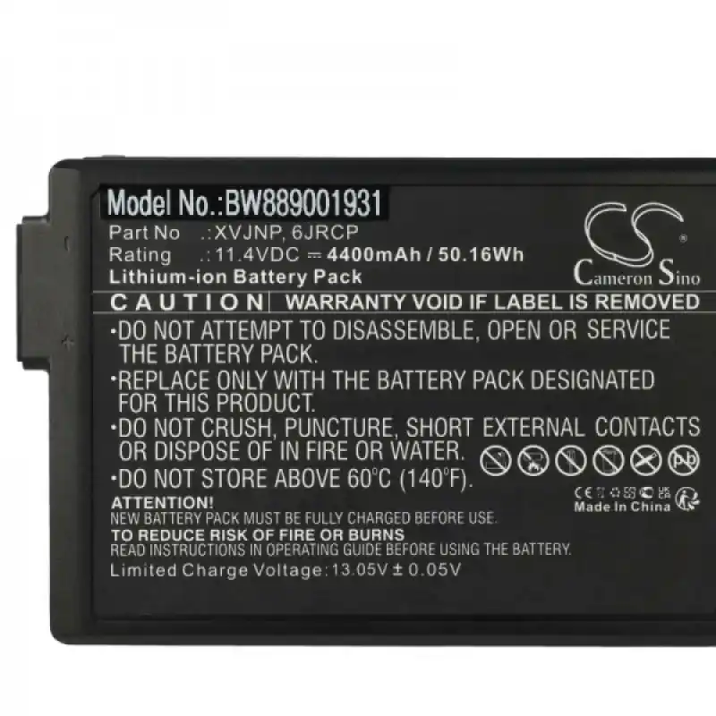 Batteria per Dell Latitude 5430 Rugged / 7330 Rugged, 4400 mAh