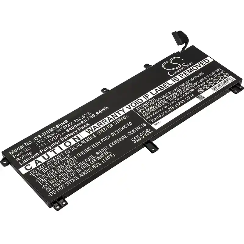Batteria per Dell Precision M3800 / XPS 15 9530, T0TRM, 5400 mAh