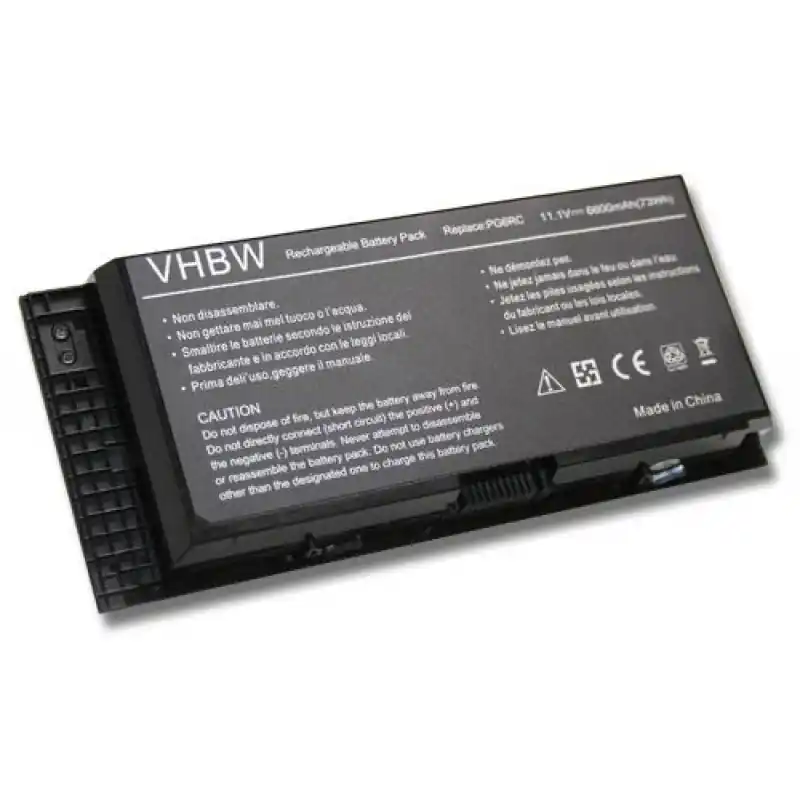 Batteria per Dell Precision M4600 / M4700 / M6600, 6600 mAh