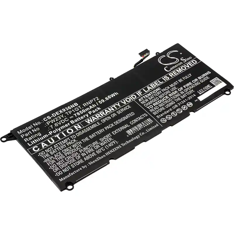 Batteria per Dell XPS 13 9360, 7850 mAh