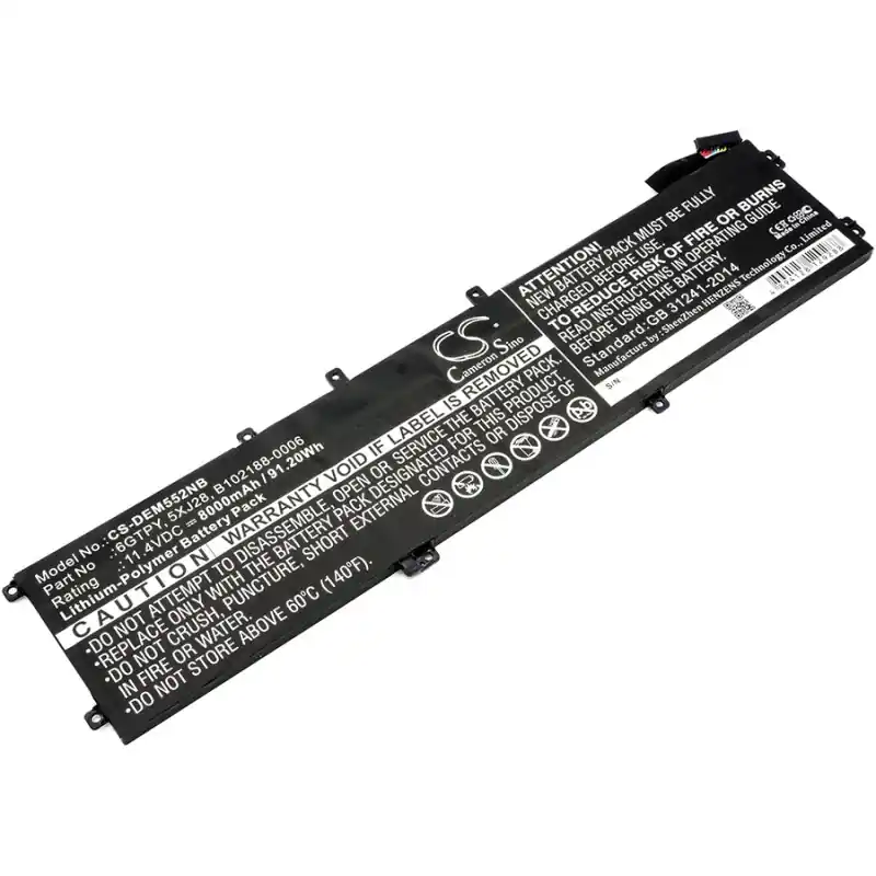 Batteria per Dell XPS 15 7590 / Precision 15 5520, 8000 mAh