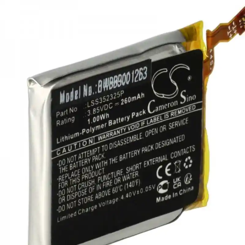 Batteria per FitBit Versa 3, 260 mAh