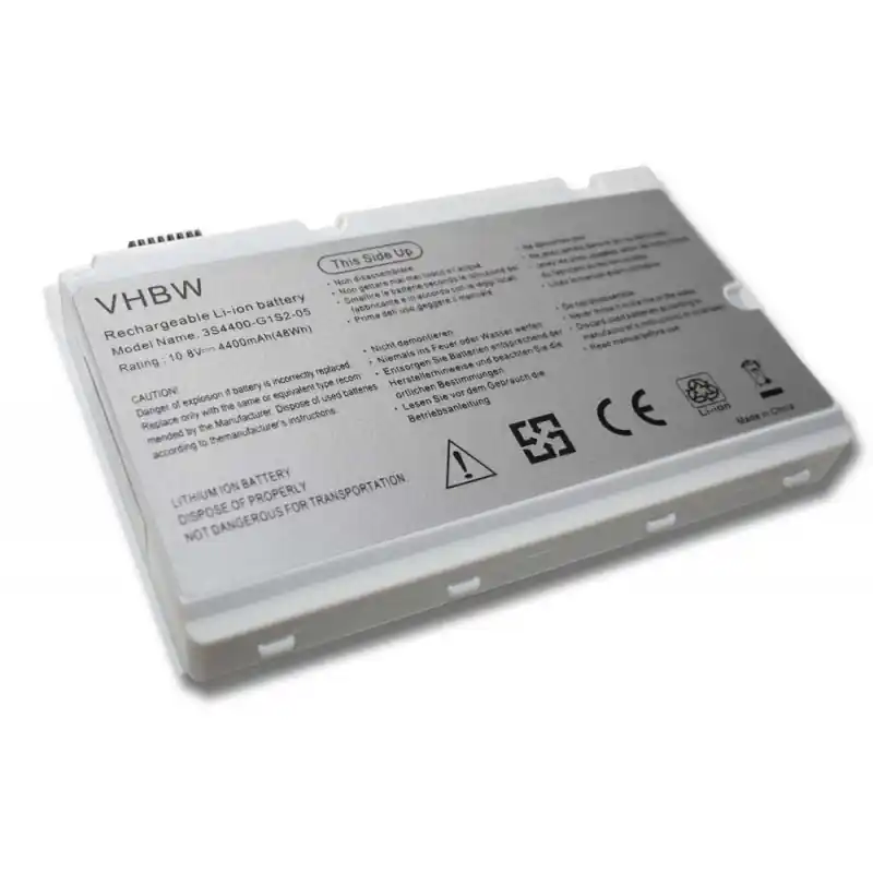 Batteria per Fujitsu Siemens Amilo XI2428 / XI2528 / XI2550 / PI2450, bianca, 4400 mAh