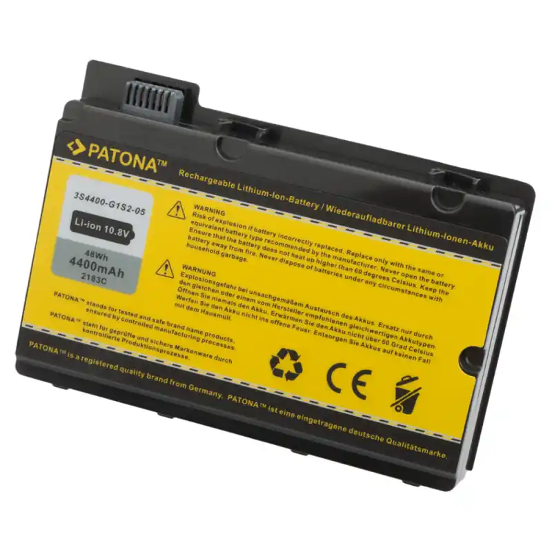 Batteria per Fujitsu Siemens Amilo XI2428 / XI2528 / XI2550 / PI2450, nero, 4400 mAh