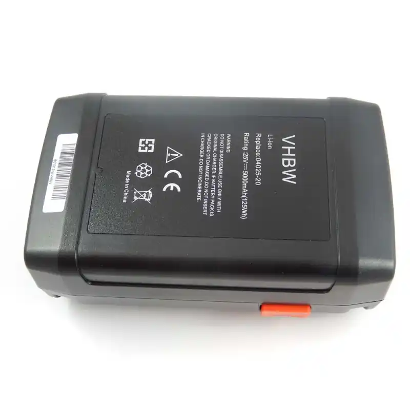 Batteria per Gardena 8838 / 04025-20, 25 V, 5.0 Ah