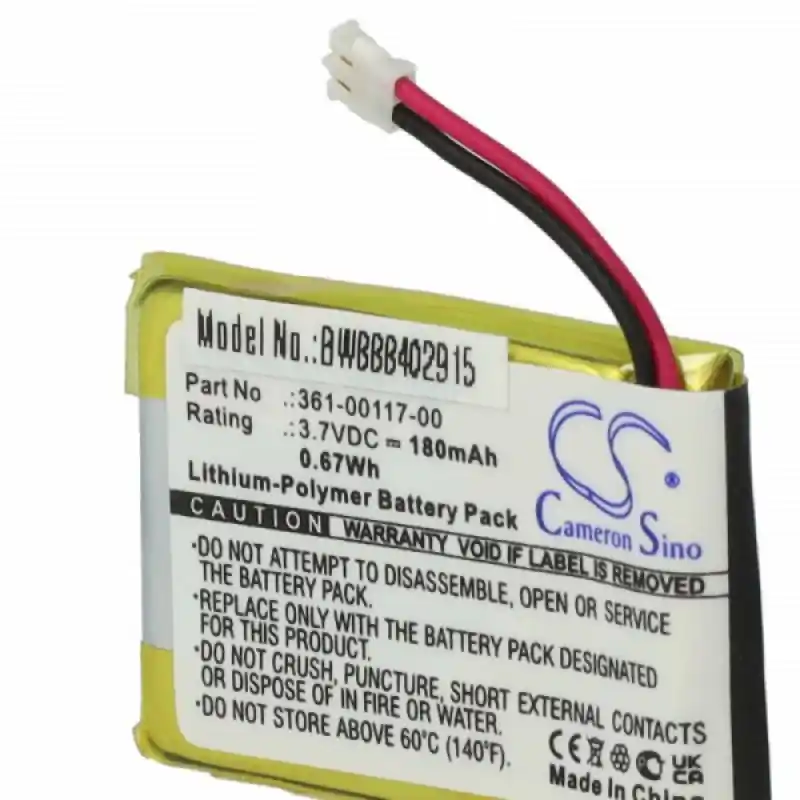 Batteria per Garmin Approach S10 / S20 / X40, 180 mAh