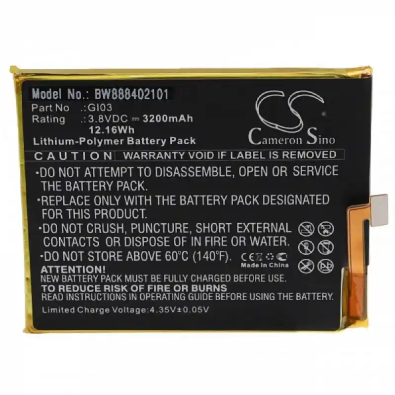 Batteria per Gigaset ME Pure, 3200 mAh