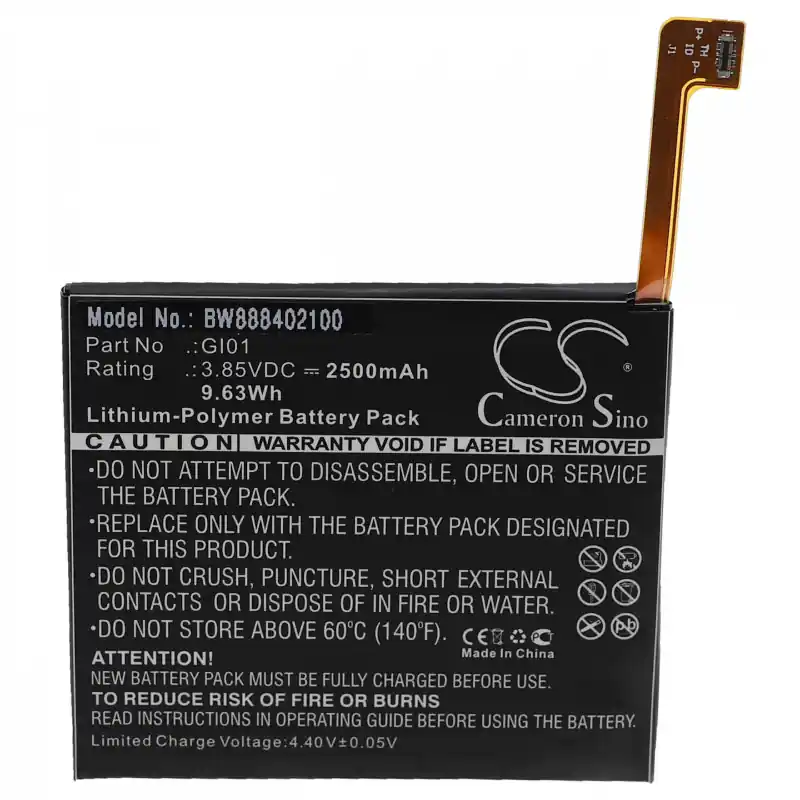 Batteria per Gigaset ME, 2500 mAh