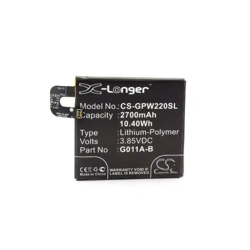 Batteria per Google Pixel 2, 2700 mAh