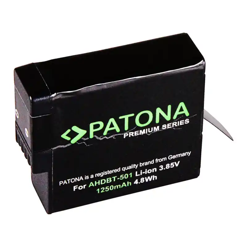 Batteria per GoPro Hero 5 / Hero 6 / Hero 7, 1250 mAh