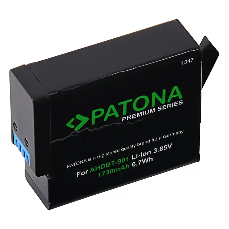 Batteria per GoPro Hero 9 / 10 / 11 / 12, 1730 mAh