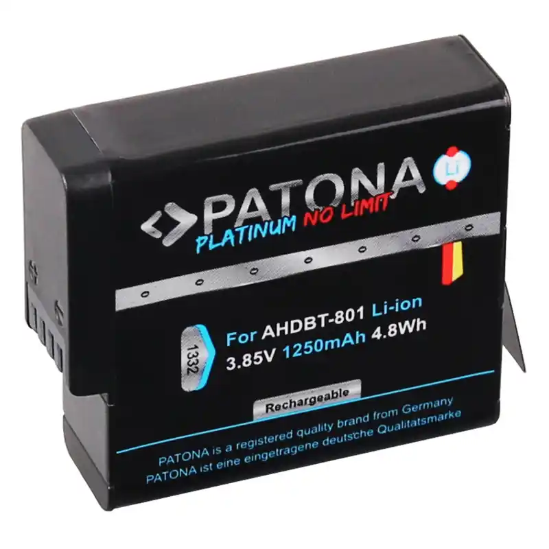 Batteria per Hero 5 / Hero 6 / Hero 7 / Hero 8, 1250 mAh