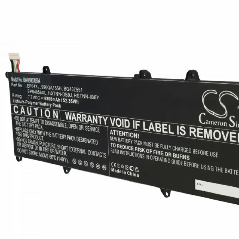 Batteria per HP Elite Dragonfly G1 / G2 / Max, EP04XL, 6800 mAh