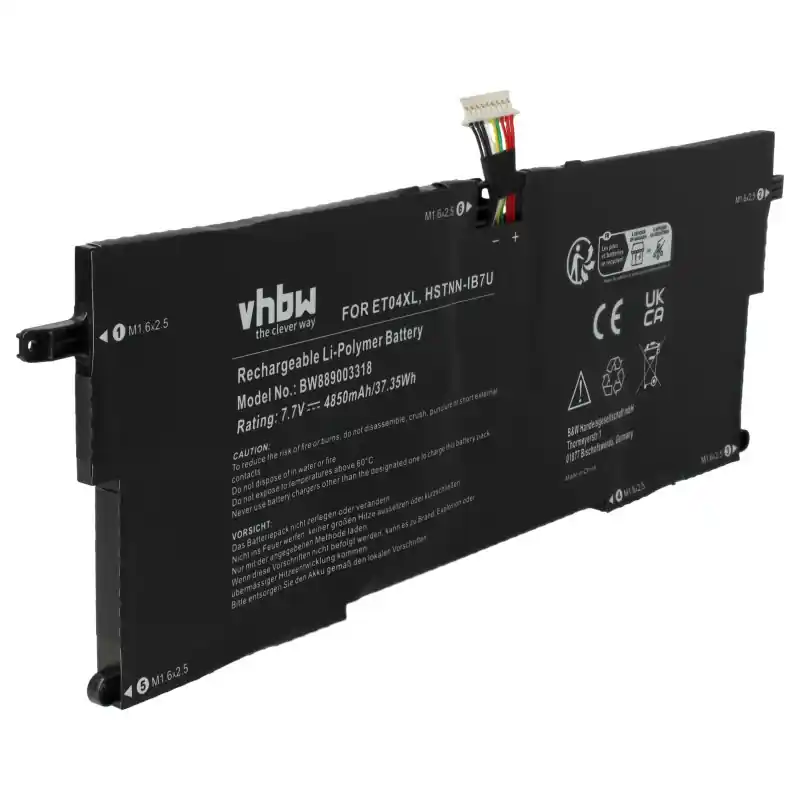 Batteria per HP Elitebook X360 1020 G2, ET04XL, 4850 mAh