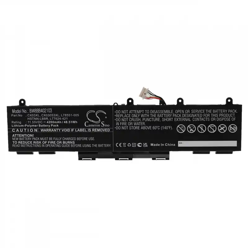 Batteria per HP Elitebook X360 830 G7 / X360 830 G8 / 855 G7, CX03XL, 4200 mAh