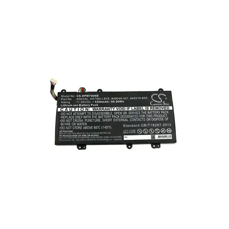Batteria per HP Envy M7 17-U000 / 17t-U000 / 17t-U100 / M7-U000, 5200 mAh
