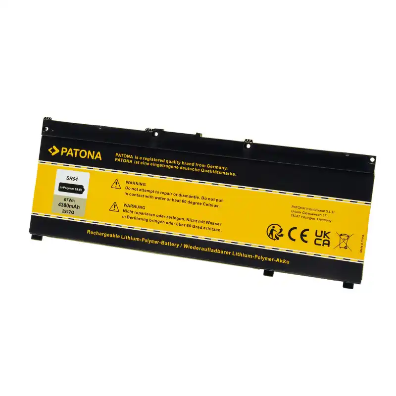 Batteria per HP Omen 15-CE / Omen 17-CB / Pavilion Gaming 15-CX, SR04XL, 15.4 V, 4380 mAh