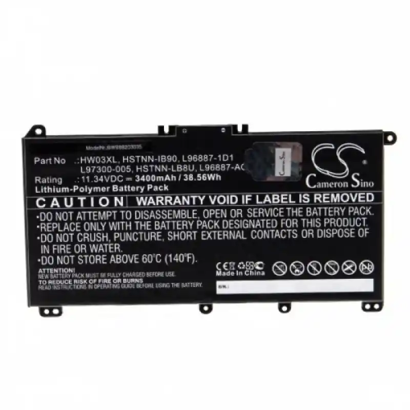 Batteria per HP Pavilion 15-EG / 15-EH / 17-CN / 17-CP, HW03XL, 3400 mAh