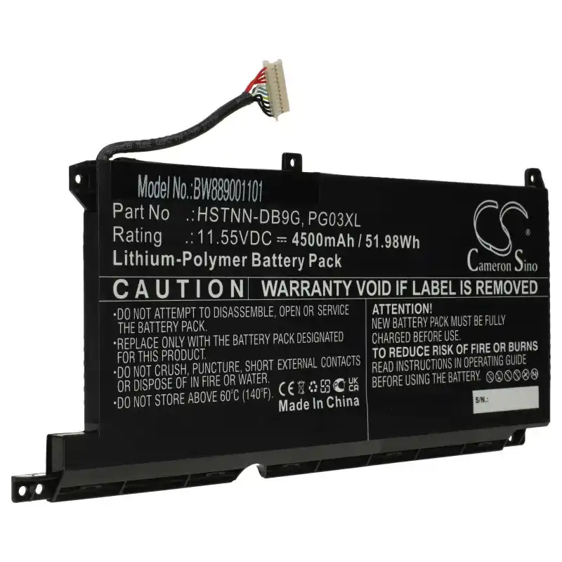 Batteria per HP Pavilion Gaming 15-DK / 15-EC / 16-A0, PG03XL, 4500 mAh