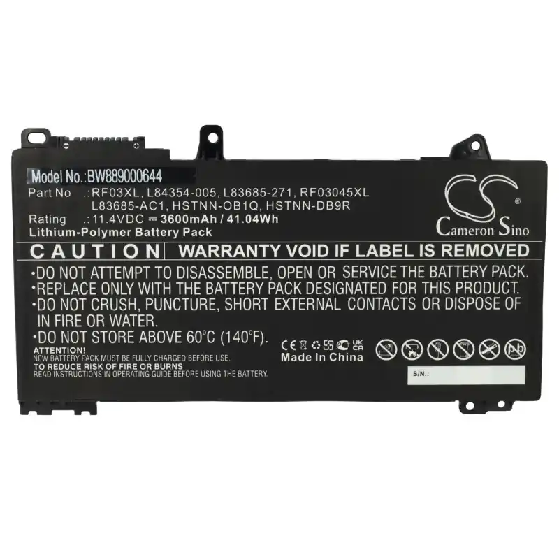 Batteria per HP Pavilion X360 14 / ProBook 455 G7, RF03XL, 3600 mAh