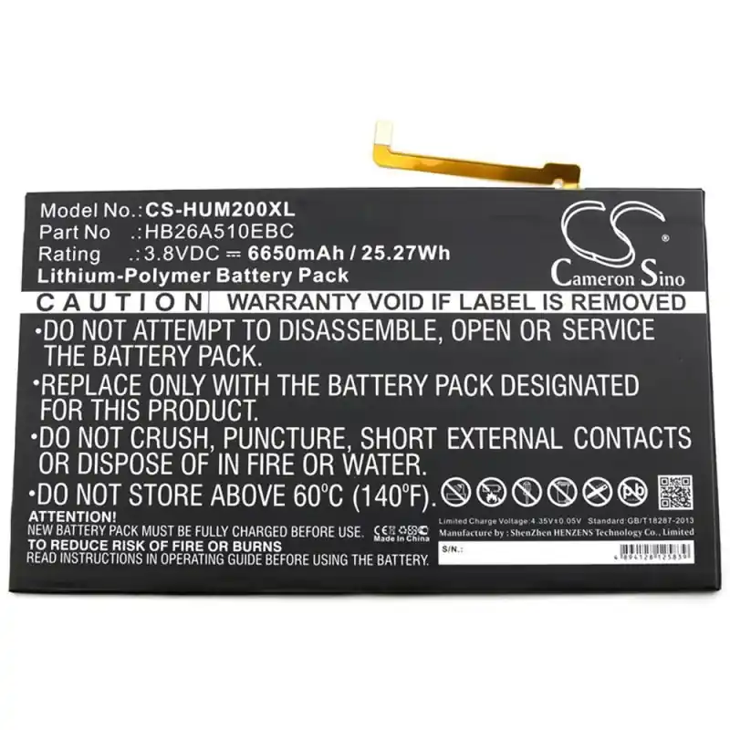 Batteria per Huawei MediaPad M2 10.0 / M2 10.1 / T2 10.0, 6650 mAh