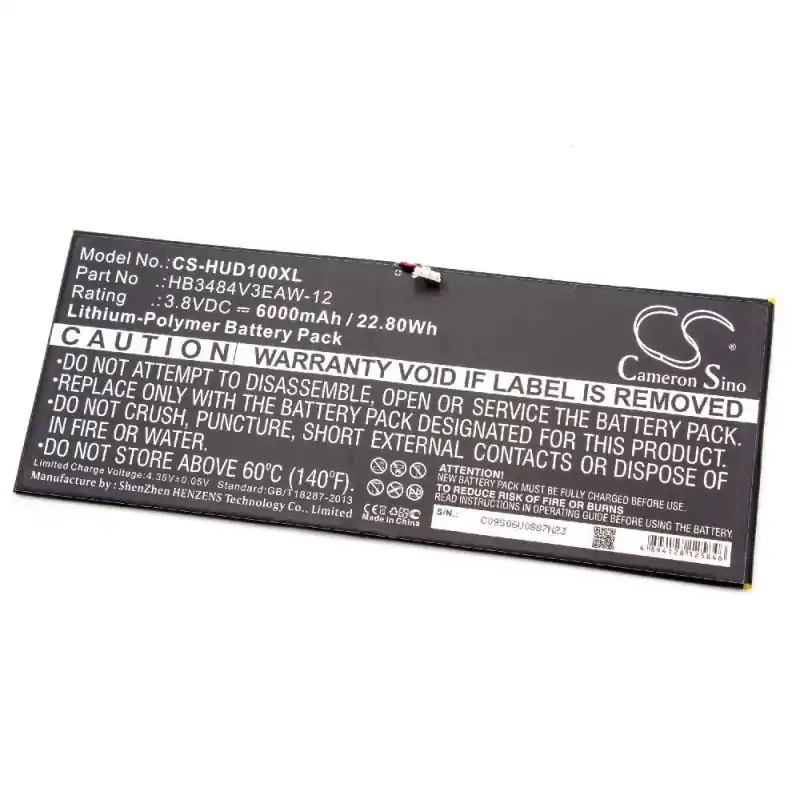 Batteria per Huawei MediaPad M2 10.1 LTE, 6000 mAh