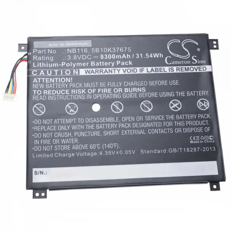 Batteria per Lenovo IdeaPad 100S-11IBY, 8300 mAh