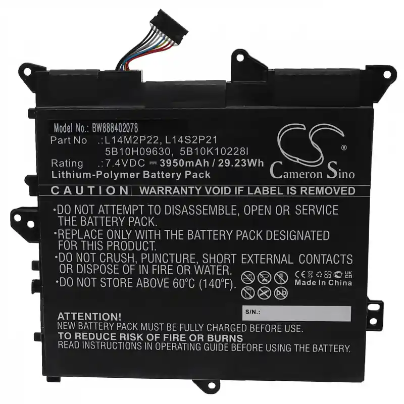 Batteria per Lenovo IdeaPad 300S-IBR / IdeaPad Flex 3-1120 / Yoga 300-11IBR, 3950 mAh